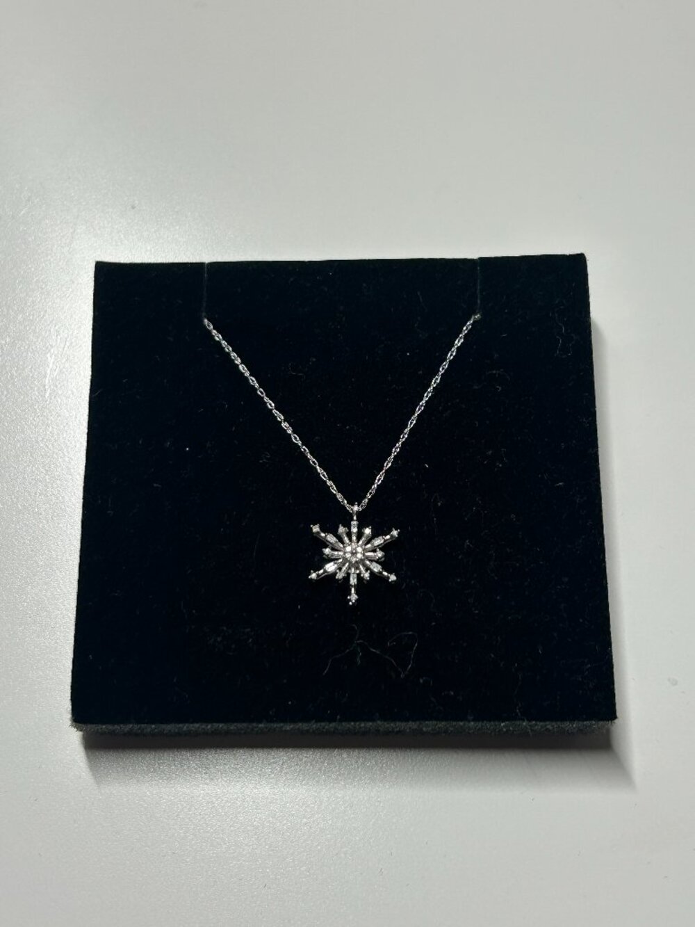 Sterling Silver Elegant Snowflake Necklace